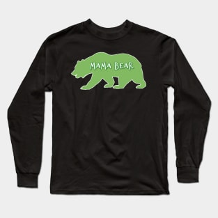 Green Mama Bear Gifts Long Sleeve T-Shirt